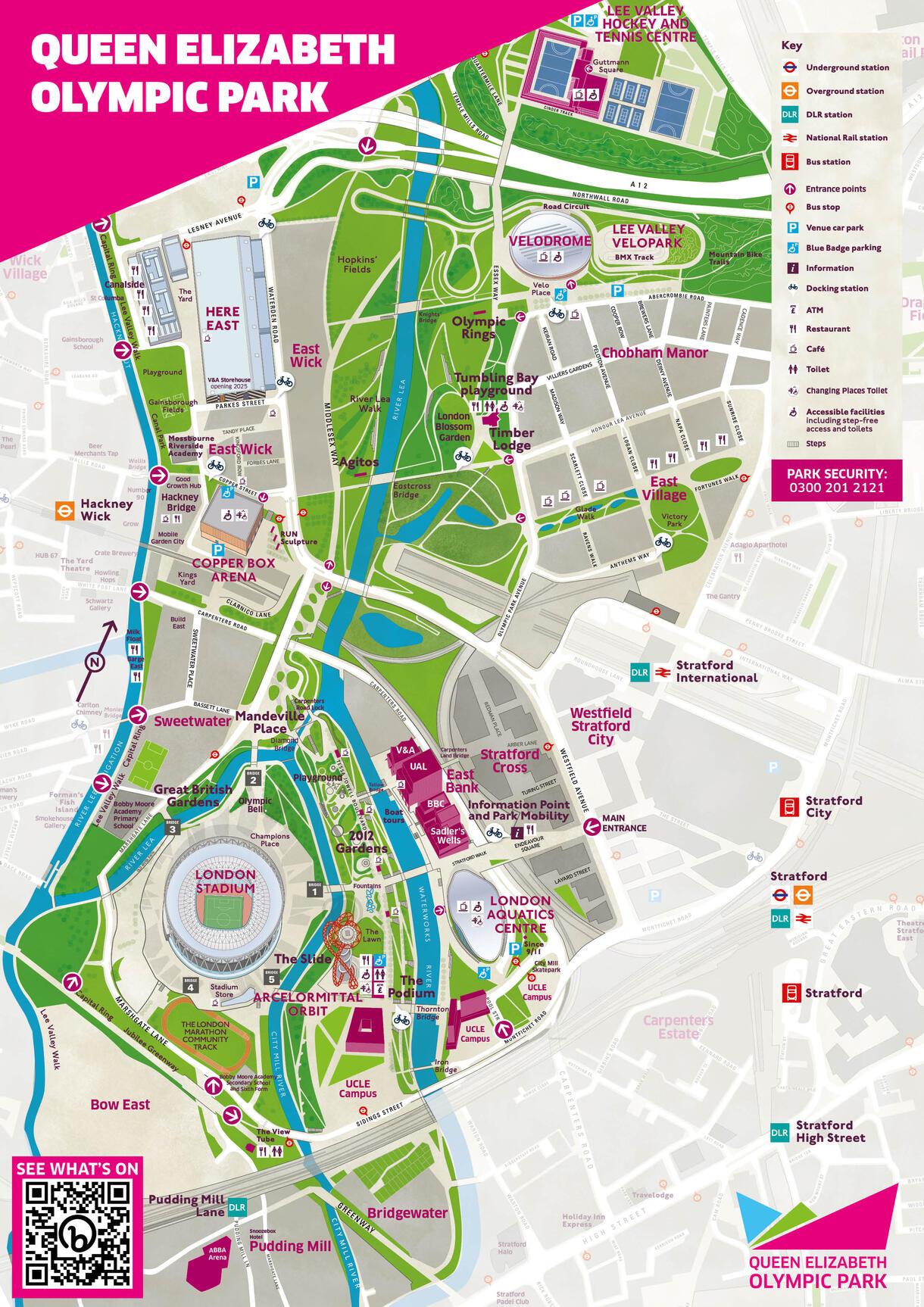 Map Of Queen Elizabeth Olympic Park Queen Elizabeth Olympic Park   PARK MAP 2023 A4 Version 